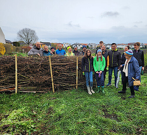 Projekt Stadtbeete – Neue Benjeshecke am Bürgeracker an der Kiefernstraße