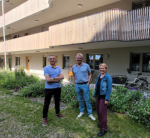 Nachhaltiges und gemeinschaftliches Wohnen im Fokus der WohnGUT Genossenschaft Olching – Besuch des Ersten Bürgermeisters