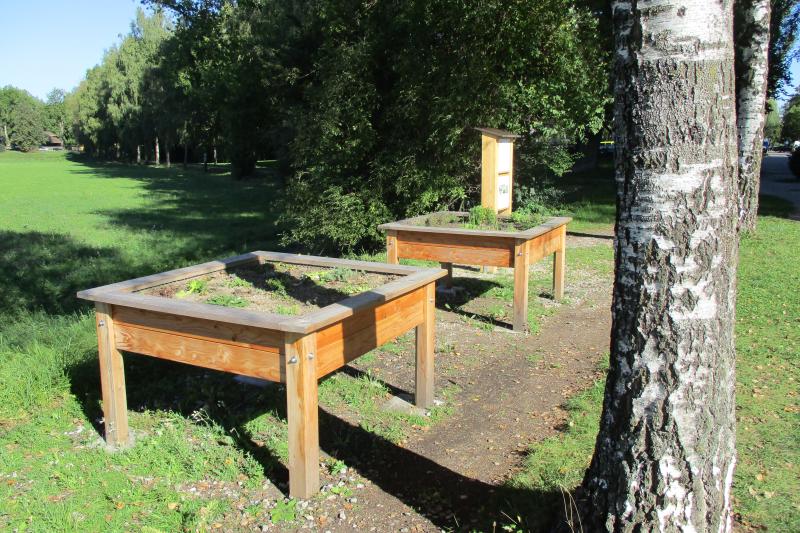 Tischbeete am Stadtnaturpfad